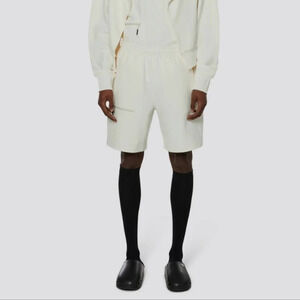 Rains Track Shorts mens fossil cream soft high quality size small